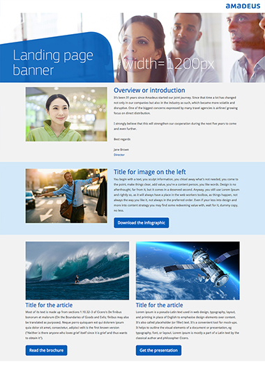 Landing page template 1